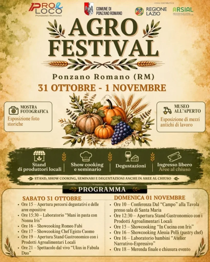 Agro Festival a Ponzano Romano 2026