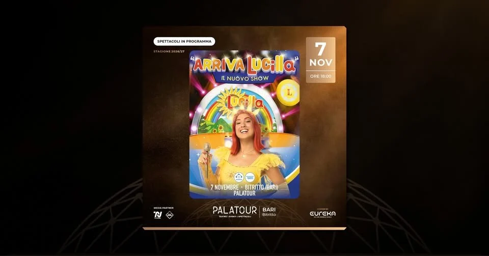 Arriva Lucilla al Palatour a Bitritto 2026