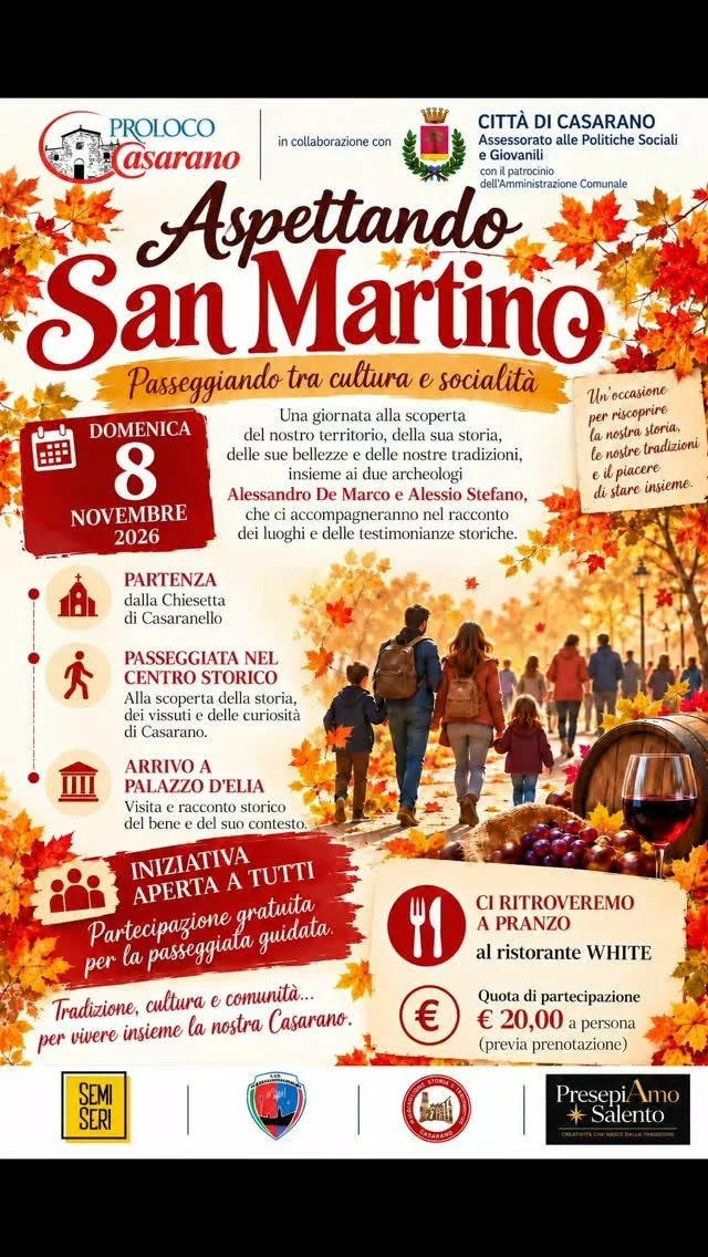 Aspettando San Martino a Casarano 2026