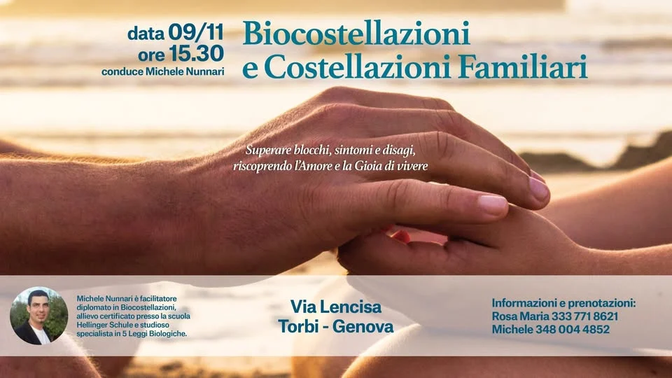 Evento Biocostellazioni a Genova 2026