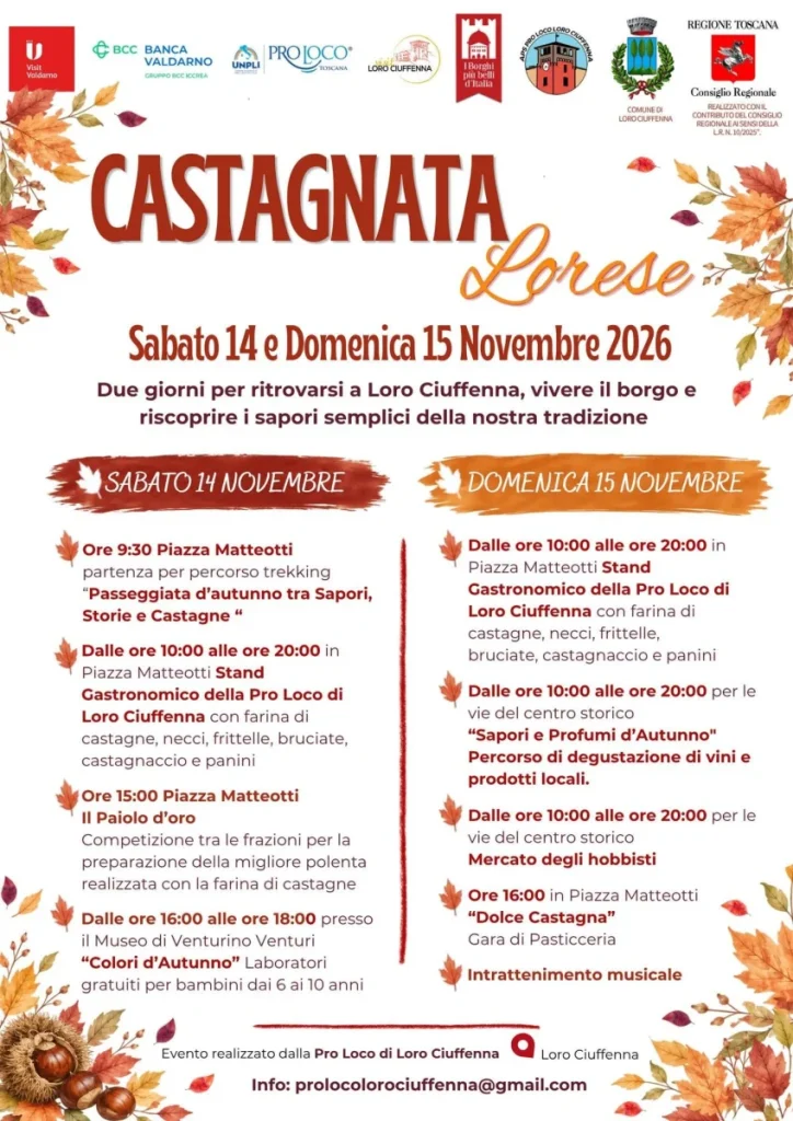 Castagnata Lorese a Loro Ciuffenna 2026