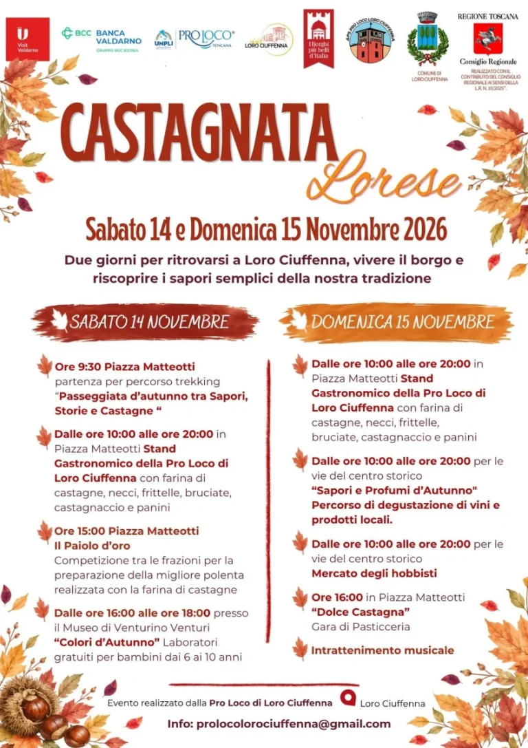 Castagnata Lorese a Loro Ciuffenna 2026