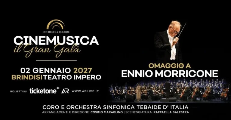 Cinemusica il Gran Galà a Brindisi 2027