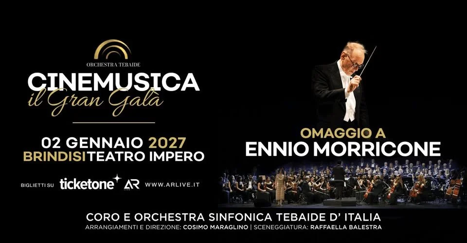 Cinemusica il Gran Galà a Brindisi 2027