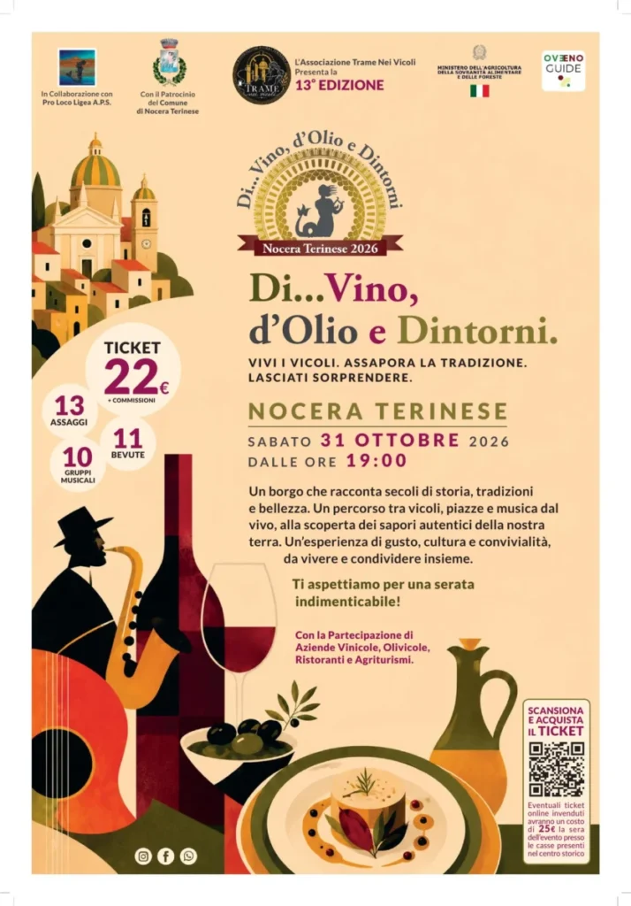 Di…Vino, d’Olio e Dintorni 2026 a Nocera Terinese