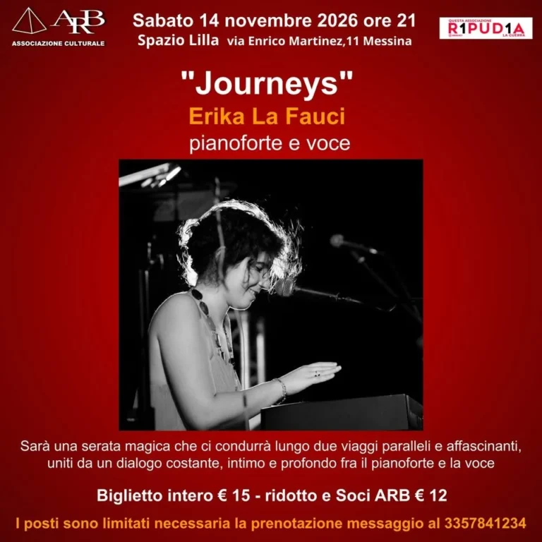 Erika La Fauci in Journeys a Messina 2026