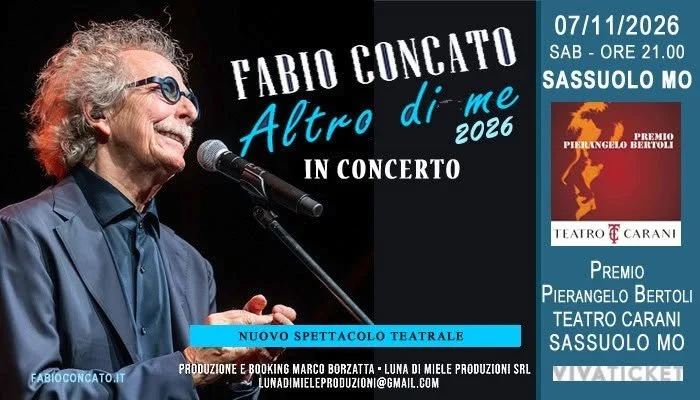 Fabio Concato a Sassuolo 2026