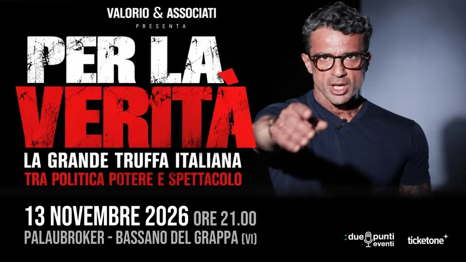 Fabrizio Corona – Per La Verità a Bassano del Grappa 2026