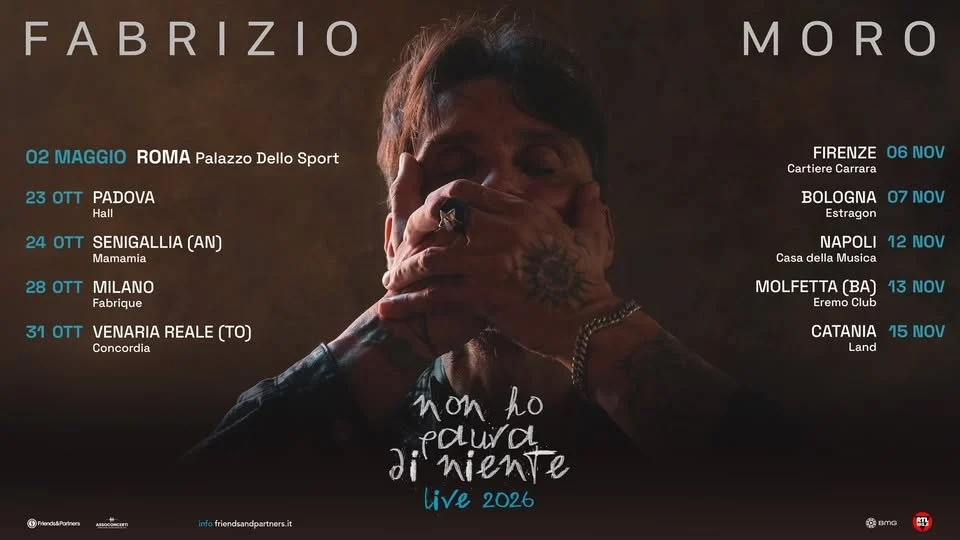 Fabrizio Moro in concerto a Firenze 2026