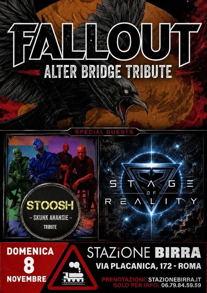 Fallout, tributo agli Alter Bridge, alla Stazione Birra di Roma 2026
