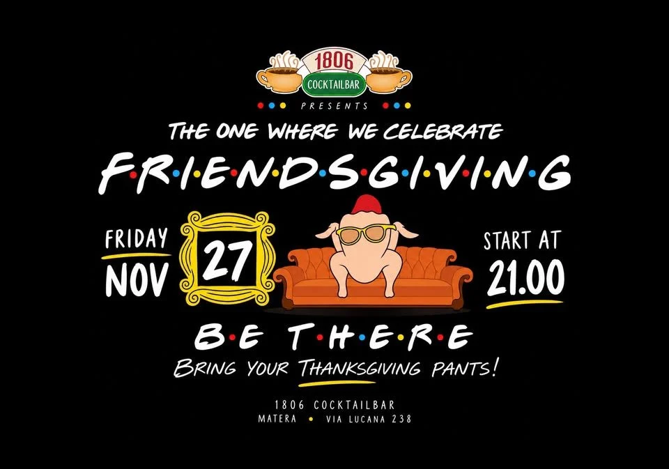 Friendsgiving al 1806 Cocktailbar a Matera 2026