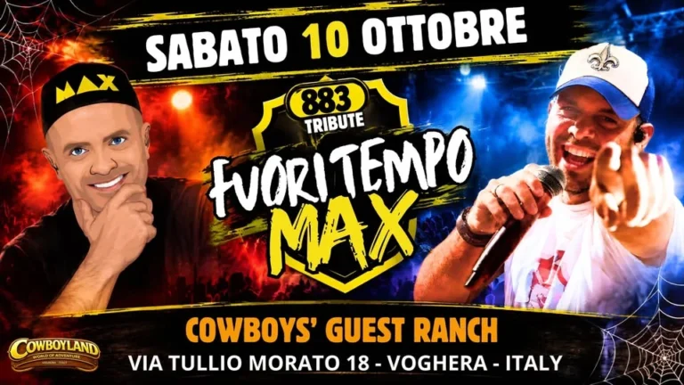 Evento Fuori Tempo MAX & 883 Tribute Voghera 2026