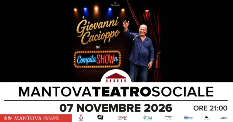 Giovanni Cacioppo Mantova 2026 – Spettacolo teatrale