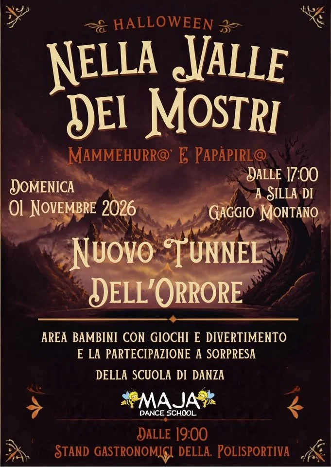 Halloween Nella Valle dei Mostri a Gaggio Montano 2026