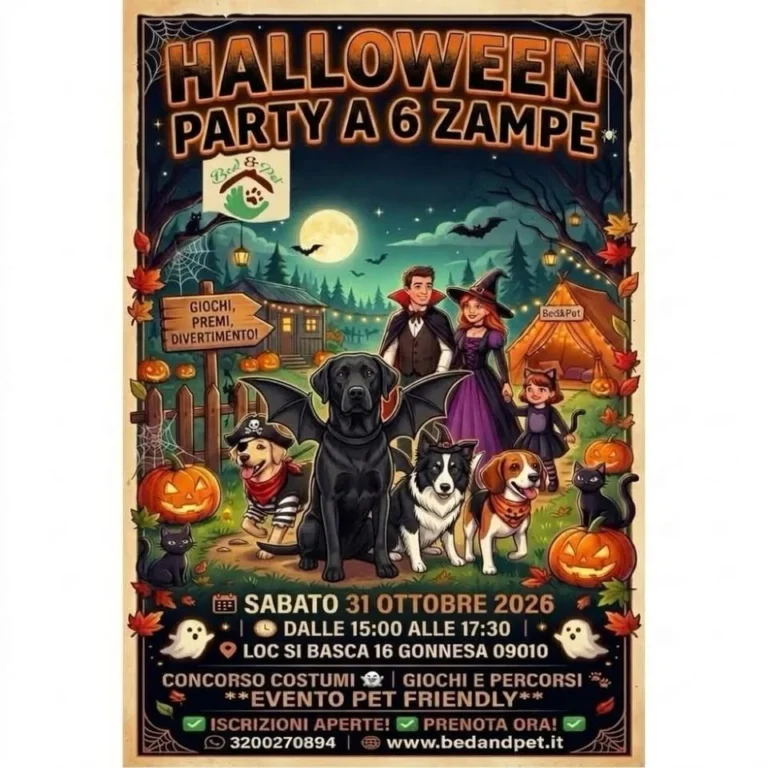 Halloween Party a 6 zampe a Gonnesa 2026