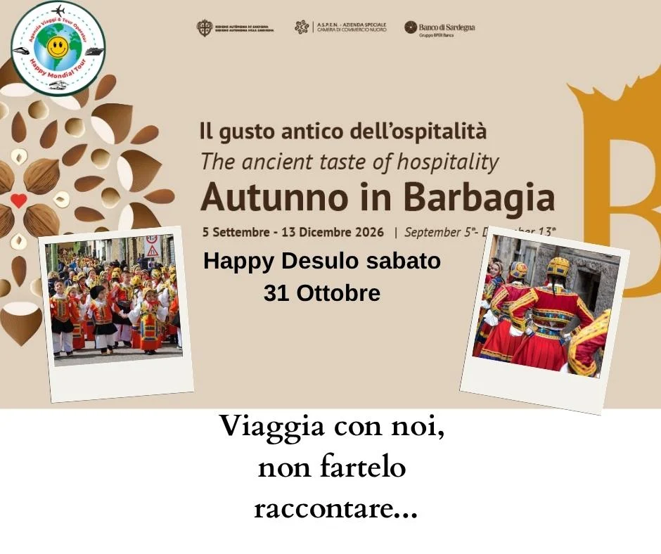 Evento Desulo 2026 – Tour culturale e paesaggistico