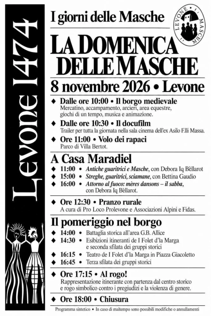 I Giorni delle Masche a Levone 2026