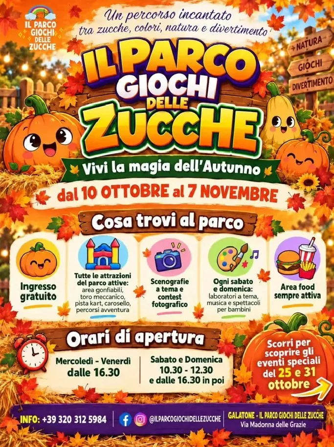 Il Parco Giochi delle Zucche a Galatone 2026