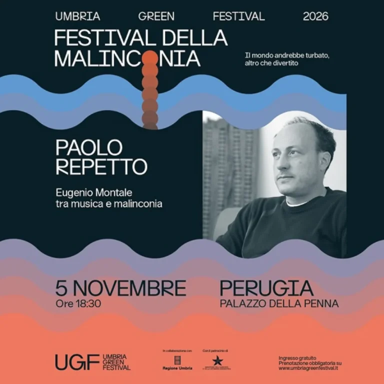 Evento a Perugia 2026: Paolo Repetto e Montale