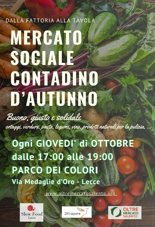 Mercato Sociale Contadino d’Autunno a Lecce 2026
