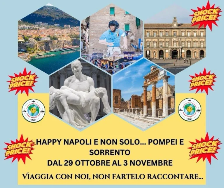 Evento Napoli, Pompei e Sorrento 2026 | Tour culturale