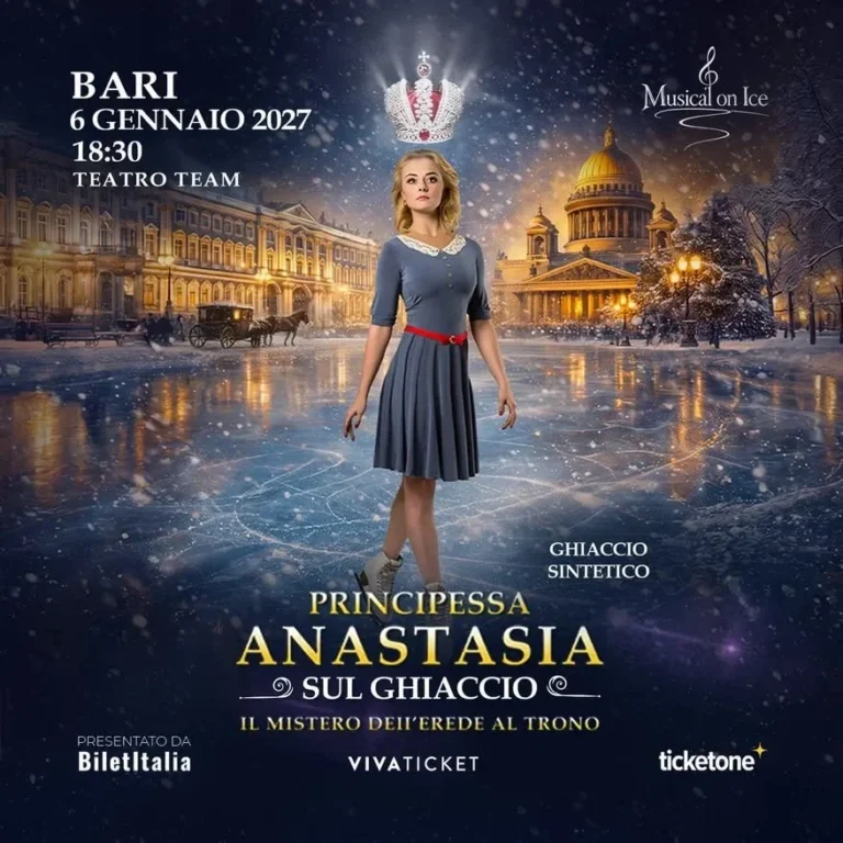 Principessa Anastasia sul ghiaccio al Teatro Team di Bari 2027
