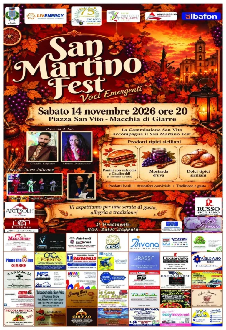 San Martino Fest a Macchia di Giarre 2026