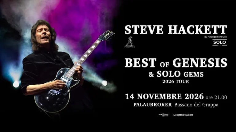 Steve Hackett Bassano 2026 – Concerto di musica dal vivo