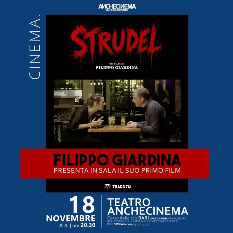 Strudel, il film di Filippo Giardina a Bari 2026