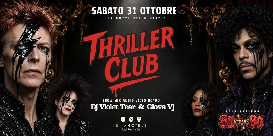 Thriller Club Halloween all’UNAHOTELS Regina Bari 2026
