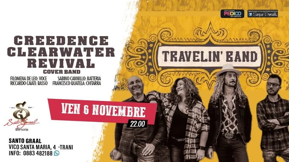 Travelin’ Band, tributo ai Creedence a Trani 2026