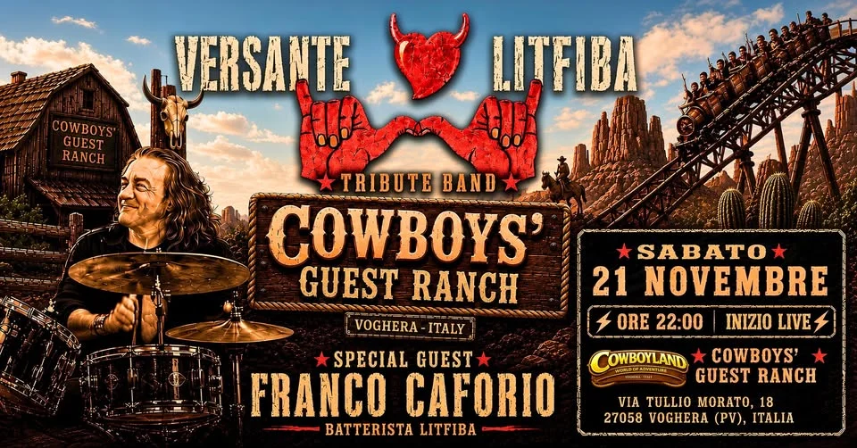 Evento Versante Litfiba con Franco Caforio Voghera 2026