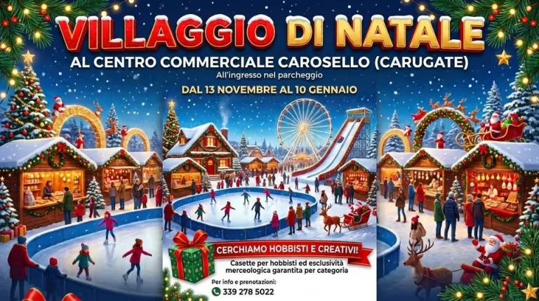 Villaggio di Natale al Carosello di Carugate 2026