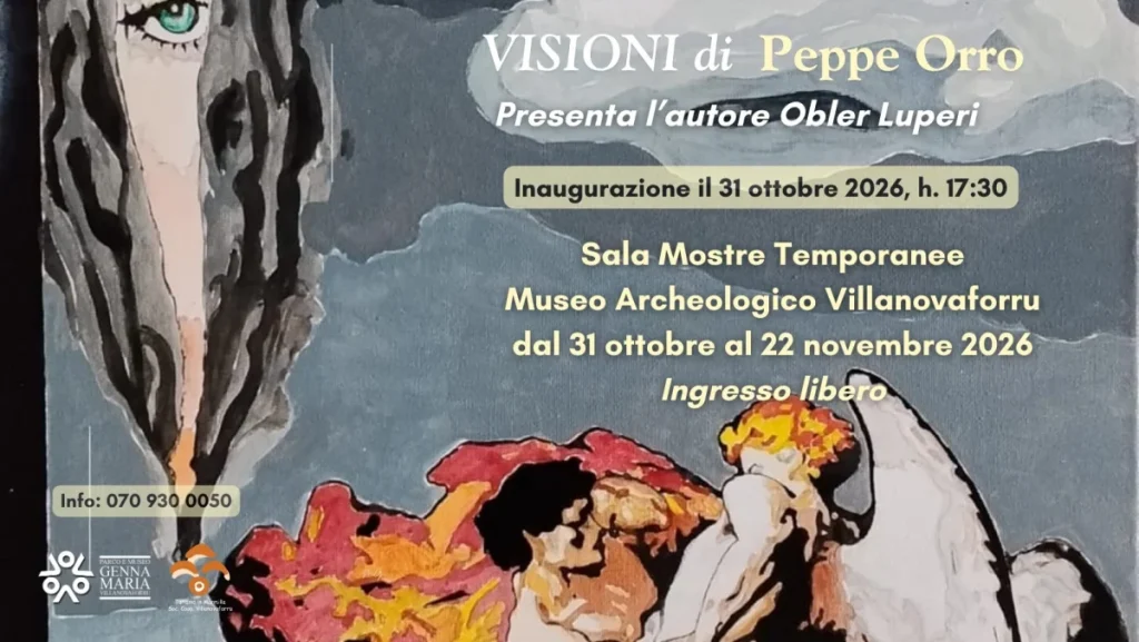 Visioni, mostra di Peppe Orro a Villanovaforru 2026